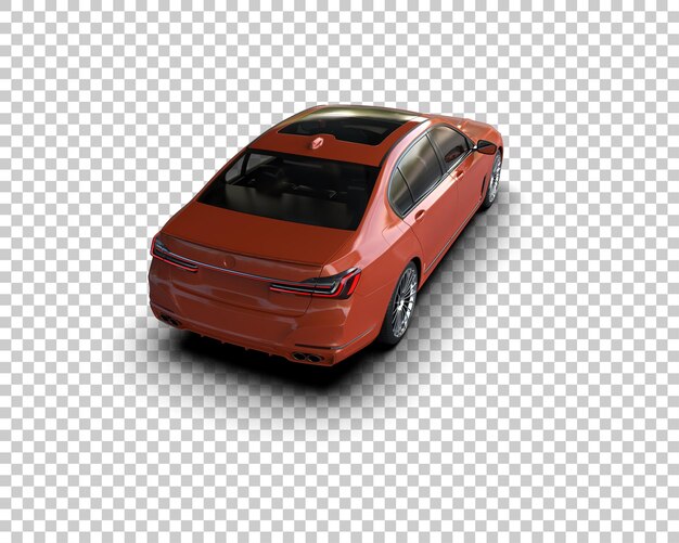 Auto de lujo aislado en el fondo Ilustración de renderización 3D