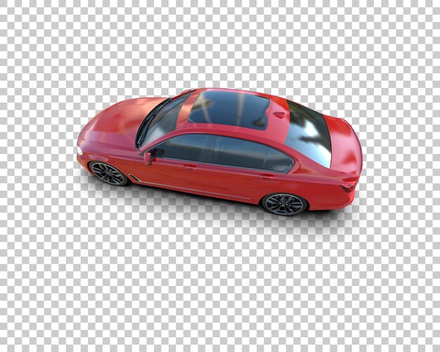 Auto de lujo aislado en el fondo Ilustración de renderización 3D