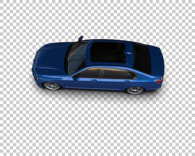 Auto de lujo aislado en el fondo Ilustración de renderización 3D