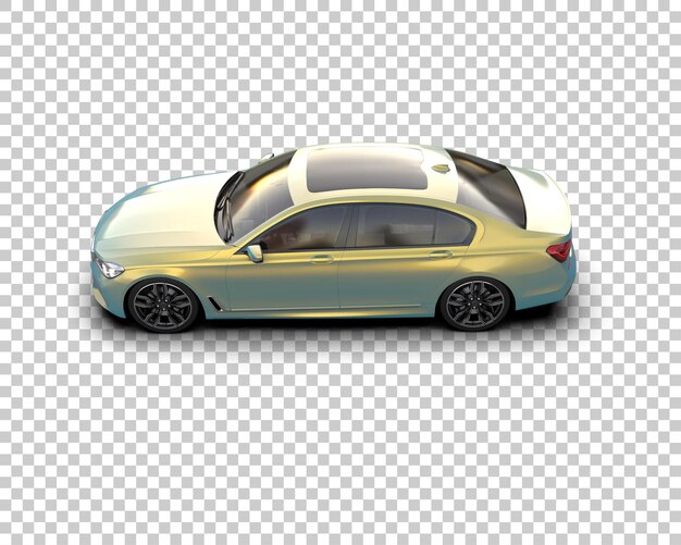 PSD auto de lujo aislado en el fondo ilustración de renderización 3d