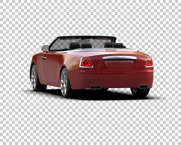 Auto de lujo aislado en el fondo Ilustración de renderización 3D