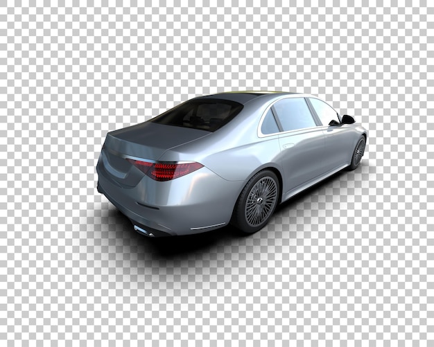 Auto de lujo aislado en el fondo Ilustración de renderización 3D