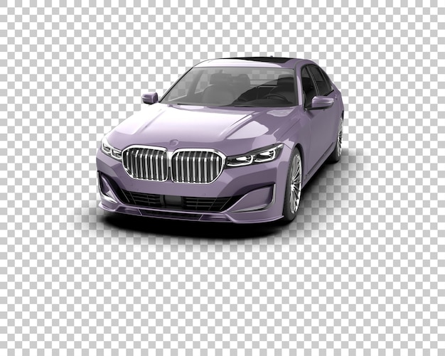 PSD auto de lujo aislado en el fondo ilustración de renderización 3d