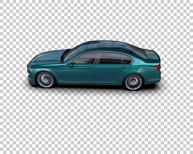 Auto de lujo aislado en el fondo Ilustración de renderización 3D