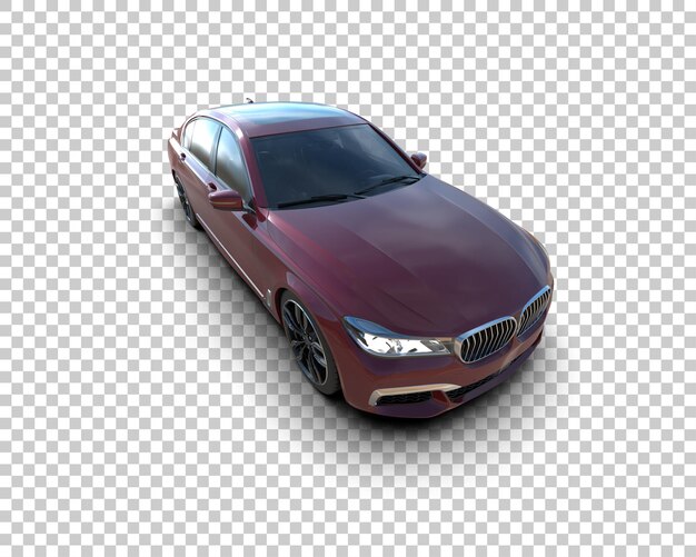 Auto de lujo aislado en el fondo Ilustración de renderización 3D