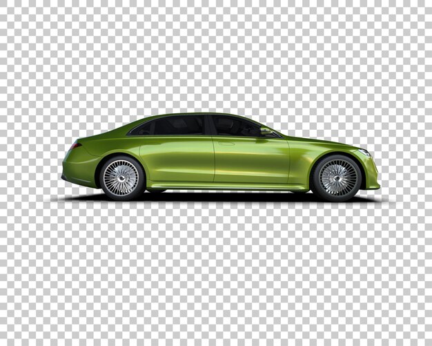 Auto de lujo aislado en el fondo Ilustración de renderización 3D
