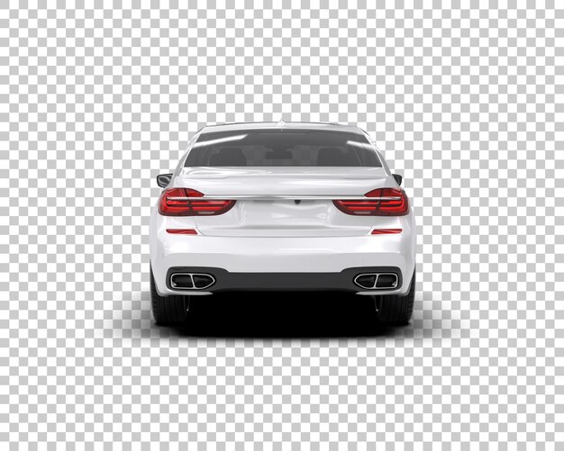 Auto de lujo aislado en el fondo Ilustración de renderización 3D