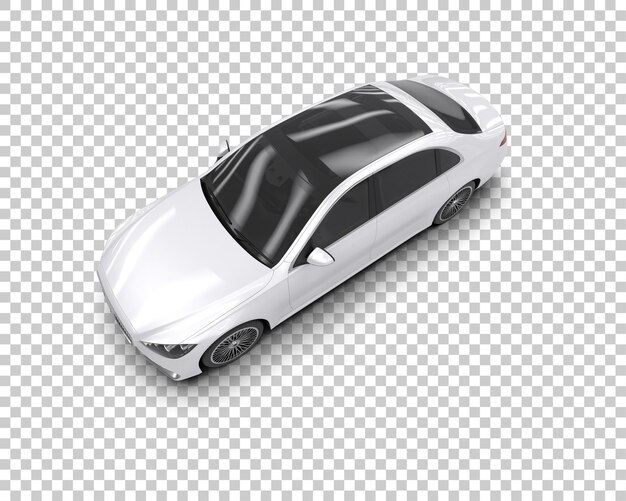 Auto de lujo aislado en el fondo Ilustración de renderización 3D