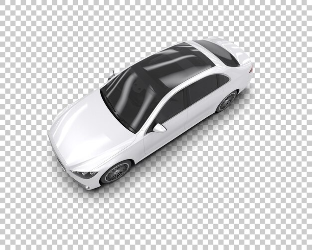 PSD auto de lujo aislado en el fondo ilustración de renderización 3d