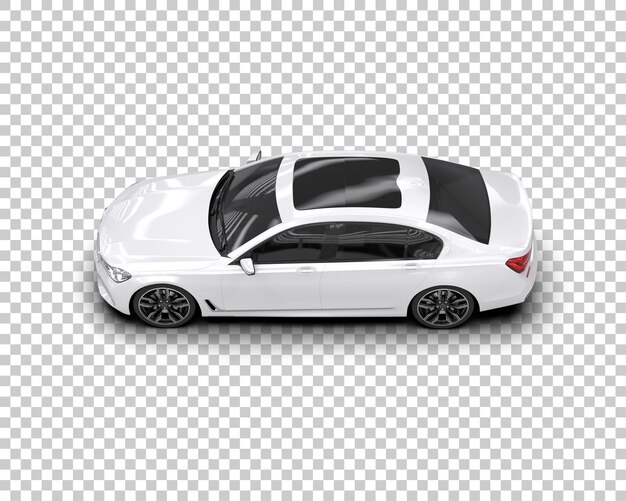 Auto de lujo aislado en el fondo Ilustración de renderización 3D
