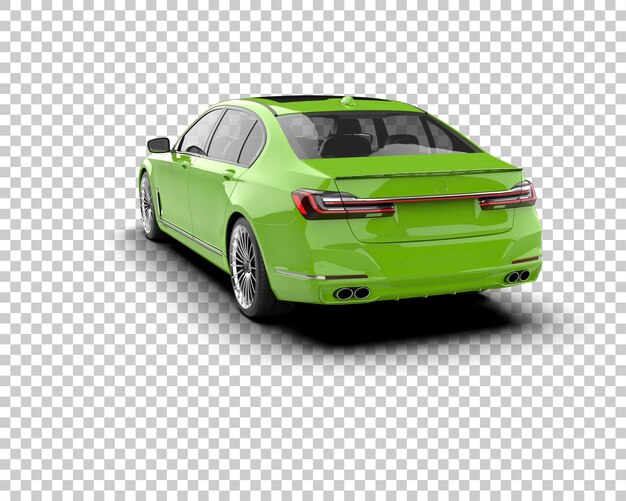Auto de lujo aislado en el fondo Ilustración de renderización 3D