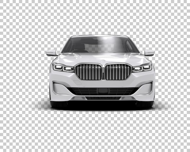 Auto de lujo aislado en el fondo Ilustración de renderización 3D