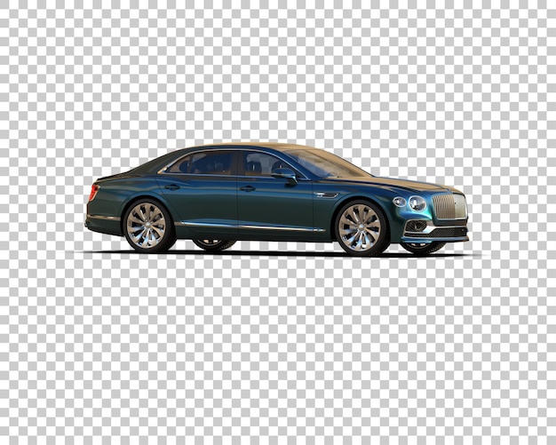 Auto de lujo aislado en el fondo Ilustración de renderización 3D