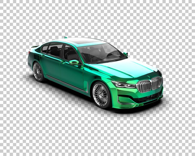Auto de lujo aislado en el fondo Ilustración de renderización 3D