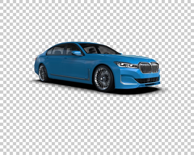 Auto de lujo aislado en el fondo Ilustración de renderización 3D