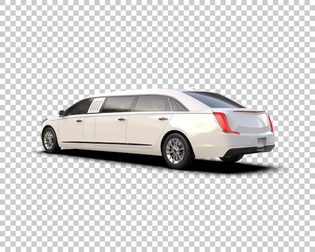 Auto de lujo aislado en el fondo Ilustración de renderización 3D