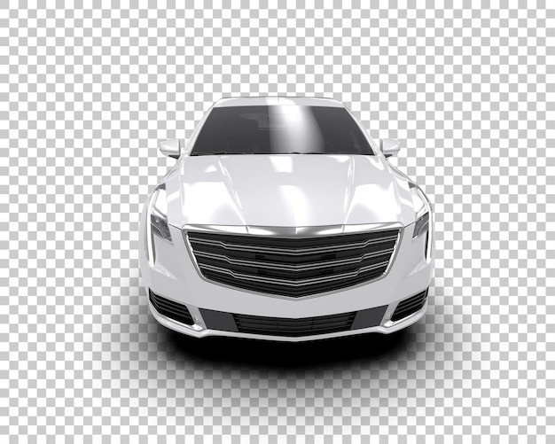 Auto de lujo aislado en el fondo Ilustración de renderización 3D