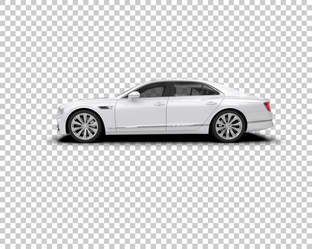 Auto de lujo aislado en el fondo Ilustración de renderización 3D