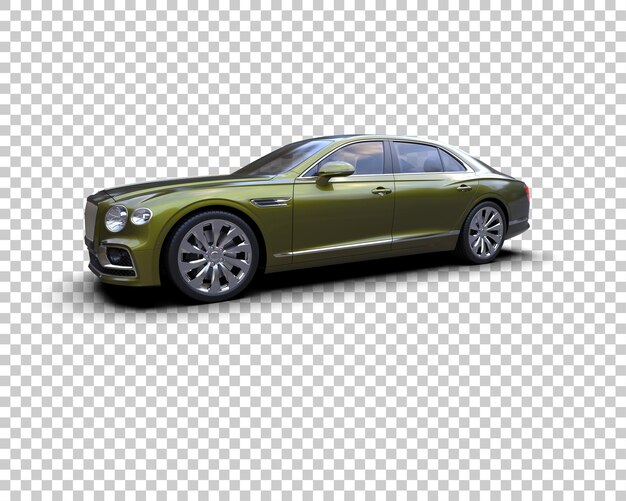 Auto de lujo aislado en el fondo Ilustración de renderización 3D