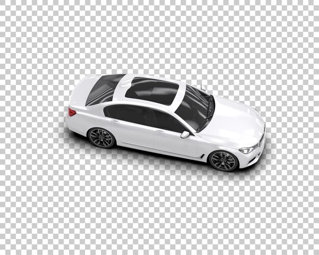 Auto de lujo aislado en el fondo Ilustración de renderización 3D