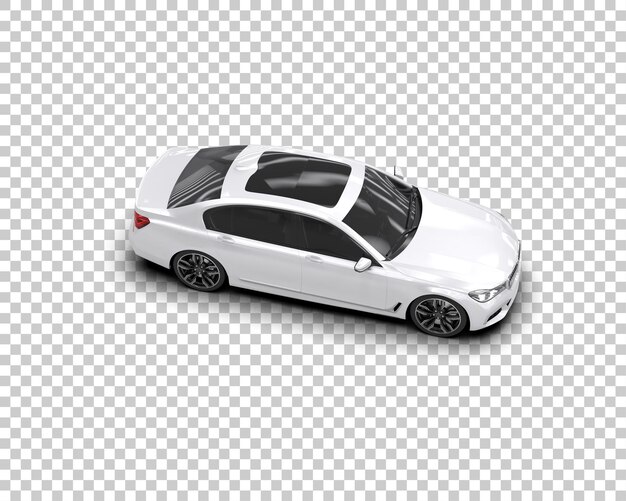 PSD auto de lujo aislado en el fondo ilustración de renderización 3d