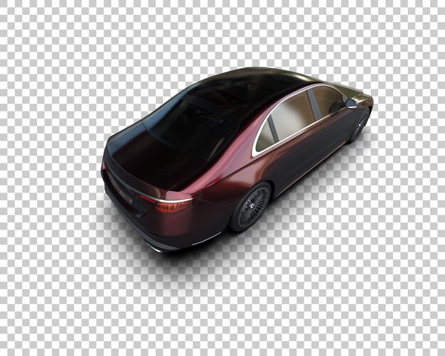 Auto de lujo aislado en el fondo Ilustración de renderización 3D