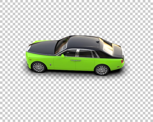 Auto de lujo aislado en el fondo Ilustración de renderización 3D