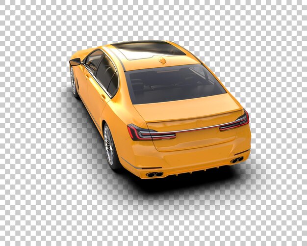Auto de lujo aislado en el fondo Ilustración de renderización 3D