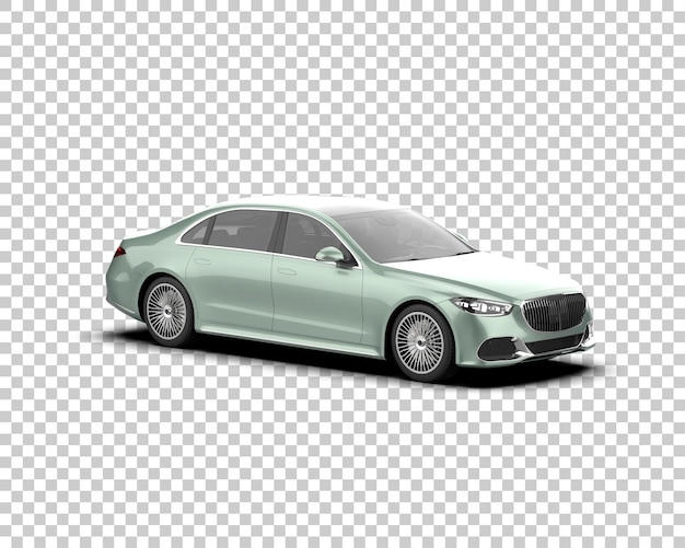 Auto de lujo aislado en el fondo Ilustración de renderización 3D