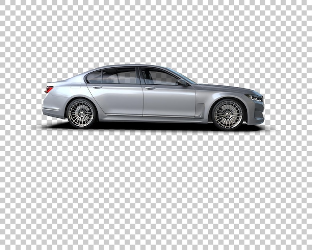 Auto de lujo aislado en el fondo Ilustración de renderización 3D