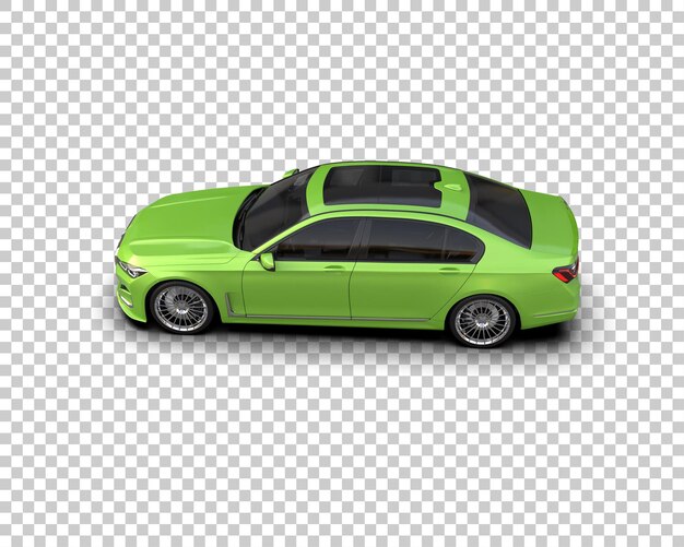 Auto de lujo aislado en el fondo Ilustración de renderización 3D