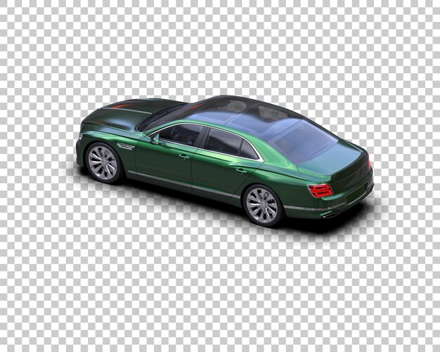 Auto de lujo aislado en el fondo Ilustración de renderización 3D