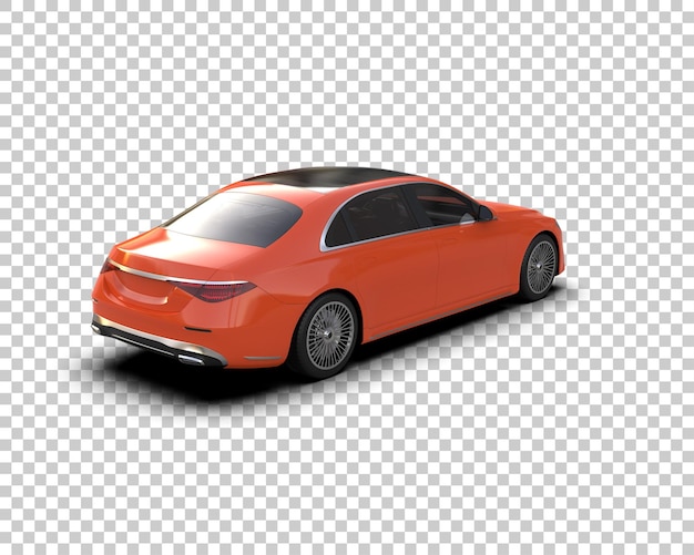 PSD auto de lujo aislado en el fondo ilustración de renderización 3d