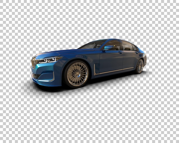 Auto de lujo aislado en el fondo Ilustración de renderización 3D