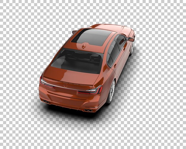 Auto de lujo aislado en el fondo Ilustración de renderización 3D