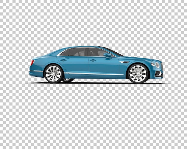 Auto de lujo aislado en el fondo Ilustración de renderización 3D