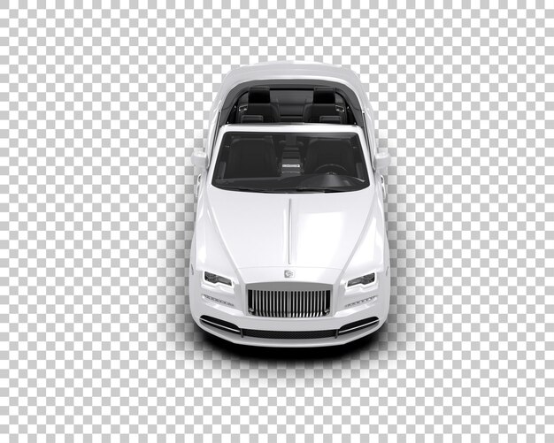 Auto de lujo aislado en el fondo Ilustración de renderización 3D