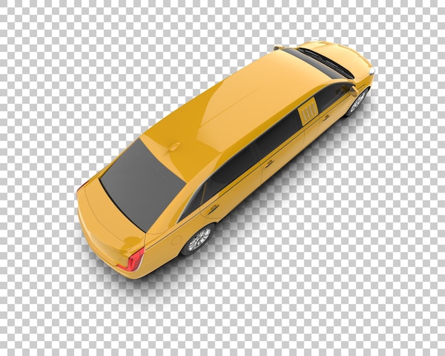 Auto de lujo aislado en el fondo Ilustración de renderización 3D