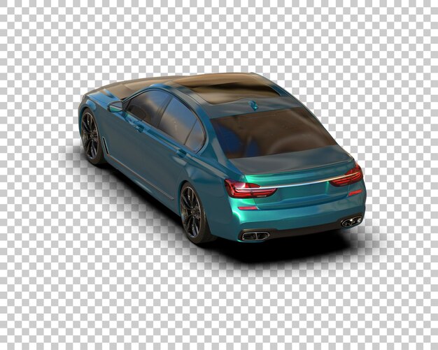 Auto de lujo aislado en el fondo Ilustración de renderización 3D