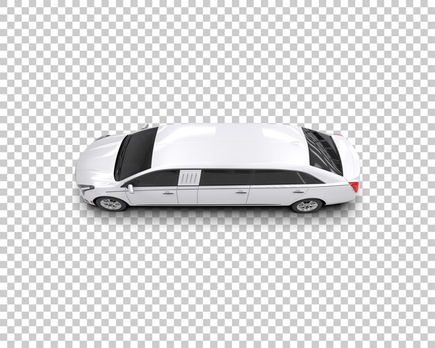 Auto de lujo aislado en el fondo Ilustración de renderización 3D