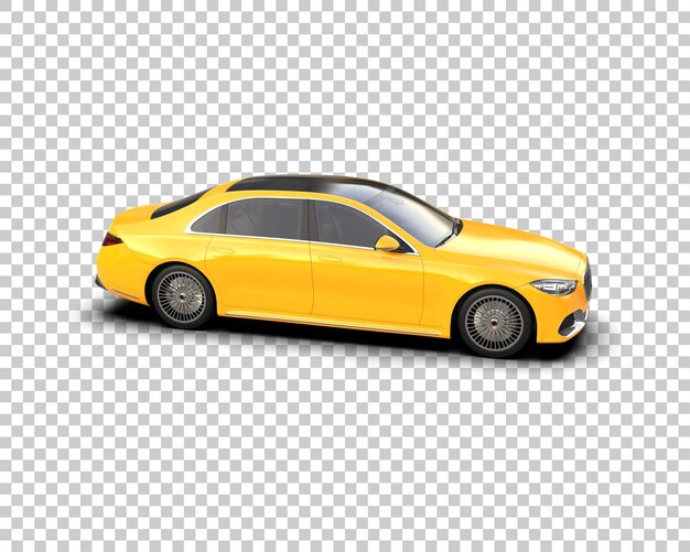 Auto de lujo aislado en el fondo Ilustración de renderización 3D