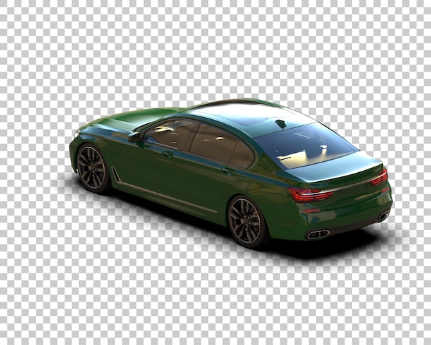 Auto de lujo aislado en el fondo Ilustración de renderización 3D