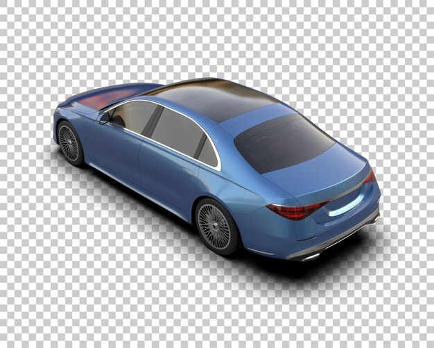 Auto de lujo aislado en el fondo Ilustración de renderización 3D