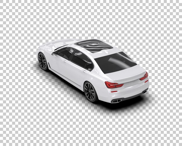 Auto de lujo aislado en el fondo Ilustración de renderización 3D