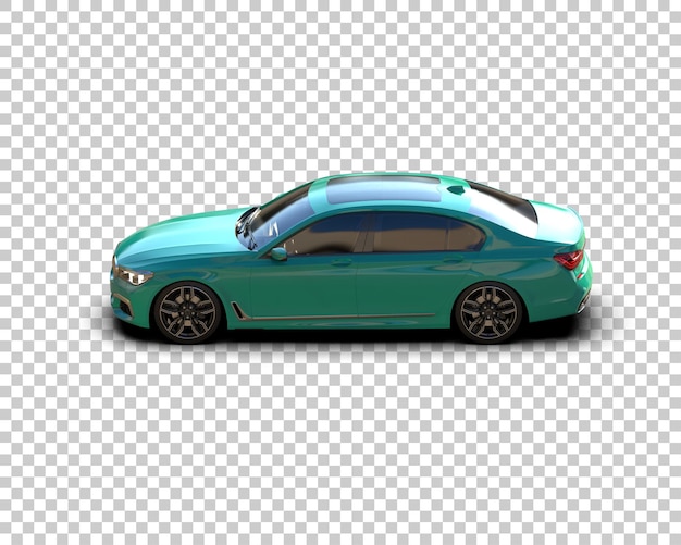 PSD auto de lujo aislado en el fondo ilustración de renderización 3d