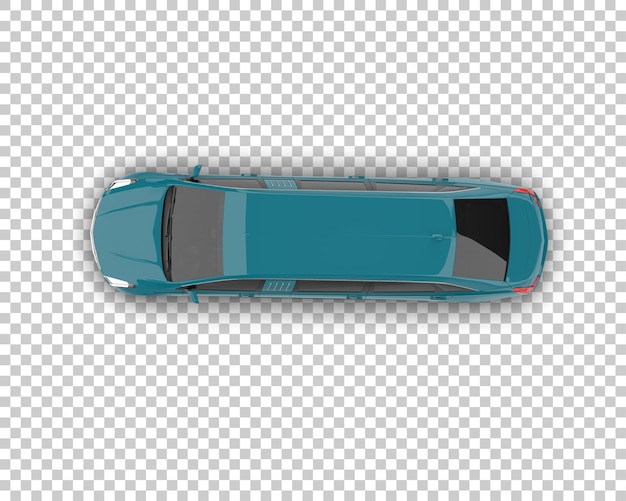 Auto de lujo aislado en el fondo Ilustración de renderización 3D