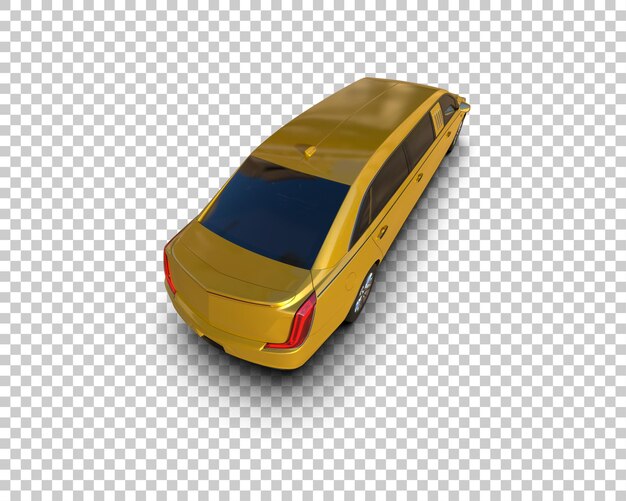 Auto de lujo aislado en el fondo Ilustración de renderización 3D