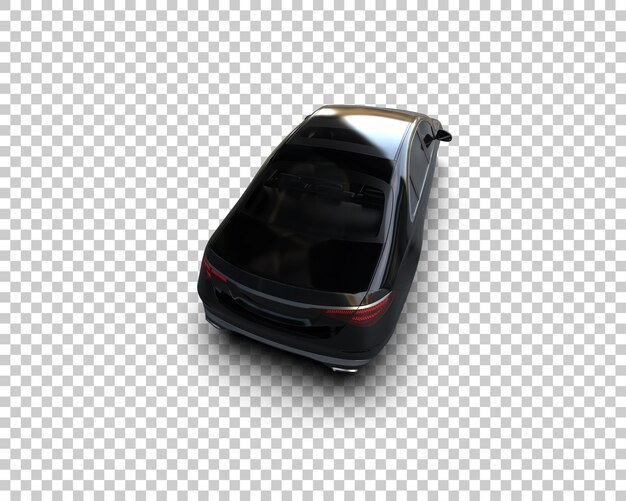 Auto de lujo aislado en el fondo Ilustración de renderización 3D