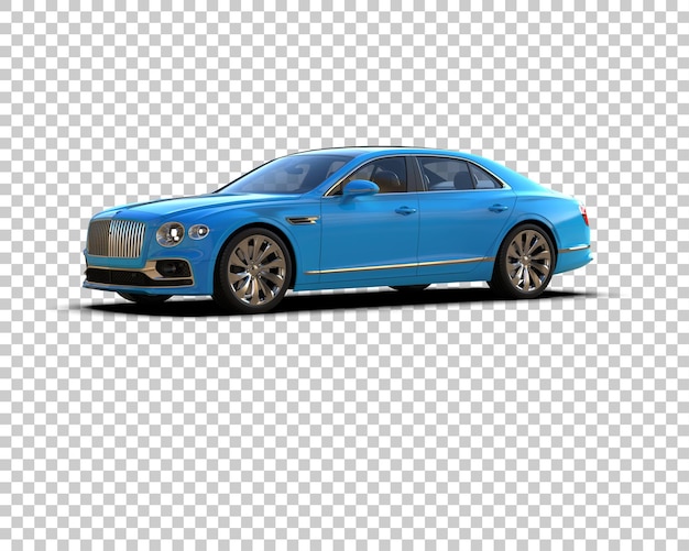 Auto de lujo aislado en el fondo Ilustración de renderización 3D