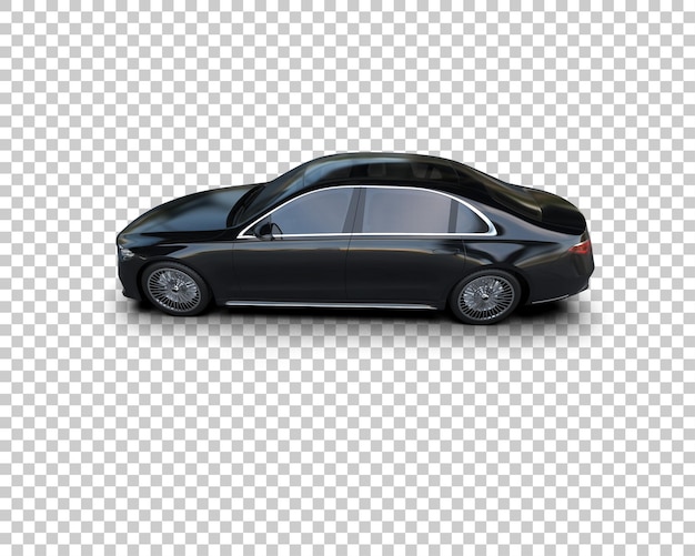 Auto de lujo aislado en el fondo Ilustración de renderización 3D